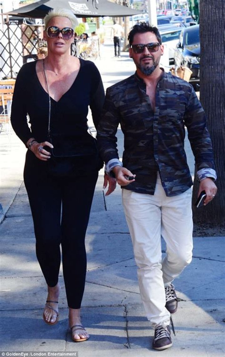 Brigitte Nielsen lunches with husband Mattia Dessi in LA Daily Mail